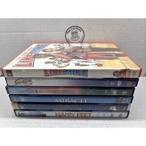 6 Movie DVD Bundle - Family/Sport - Santa Claus 2, Speed Racer, Miracle...